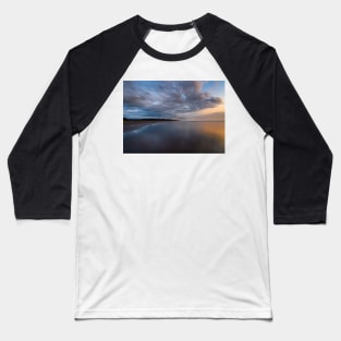 Sunset at Moonstone Beach Baseball T-Shirt